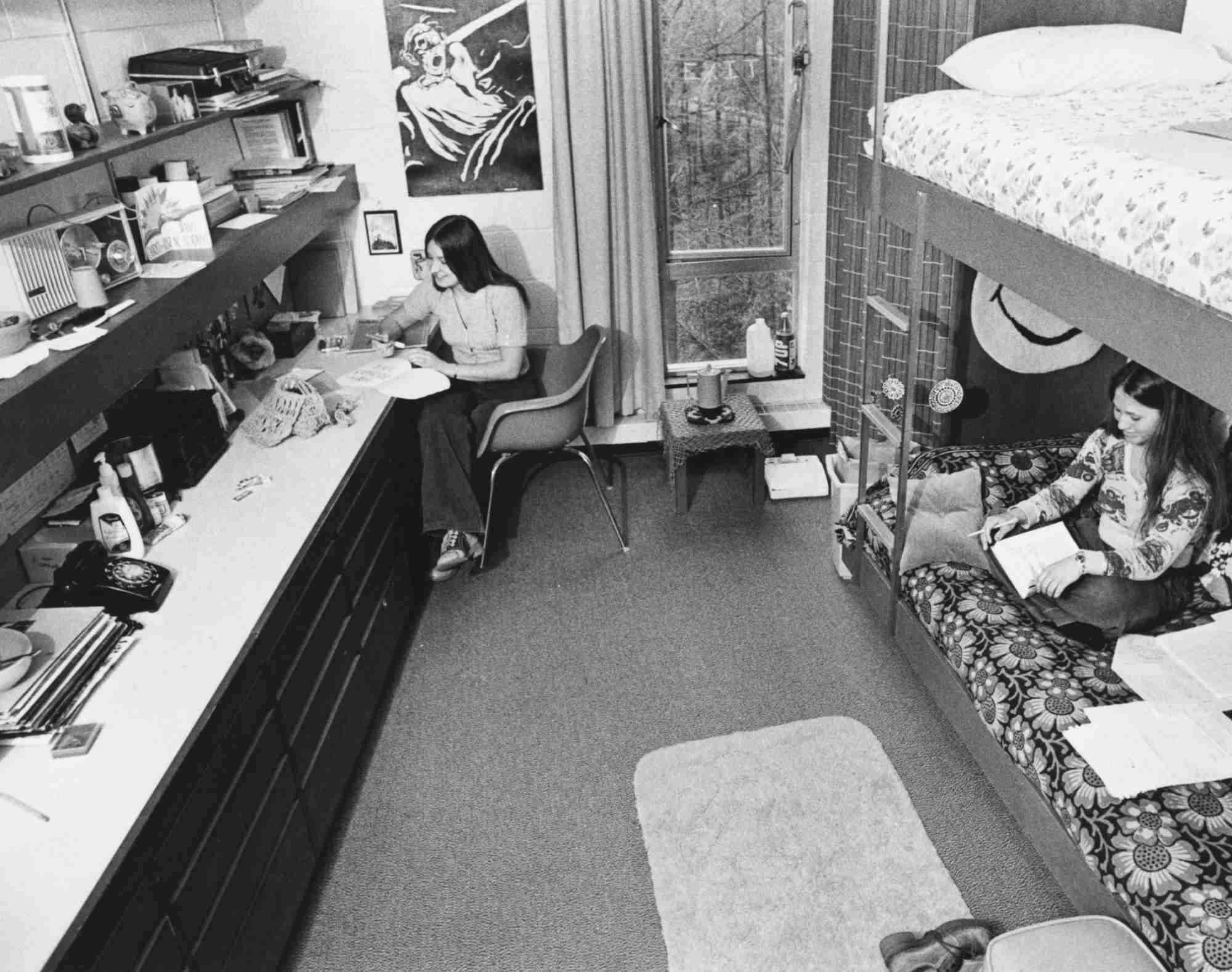 A student in her dorm